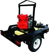 QP4TK Pump mounted on Multiquip TRLRMP Trailer w/ 16 GAL fuel cell
